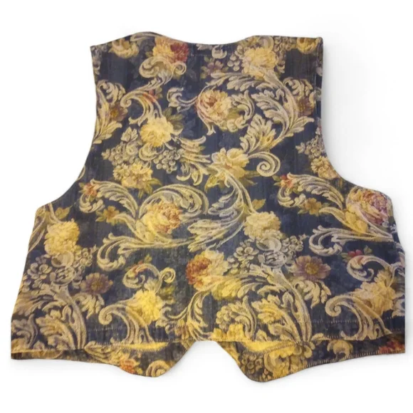 Orvis Vintage Floral Tapestry Vest Size XL EUC Made In The USA P2P 23 In - Picture 3 of 7